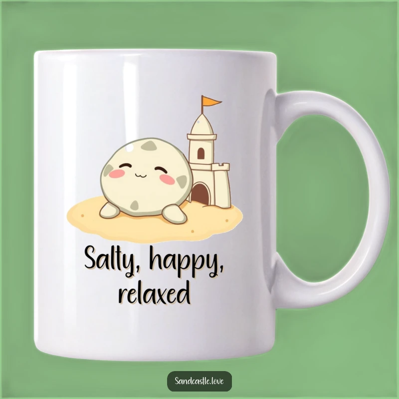 Funny Sand Dollar Mug: Content Beach Dweller Relaxing, Peaceful Gift