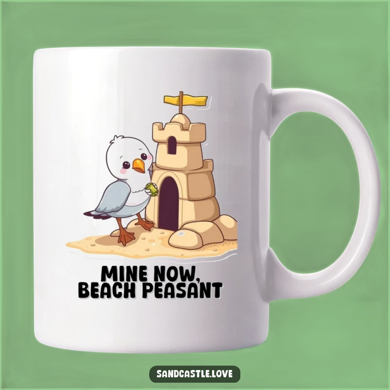 Funny Seagull Bandit Mug: Hilarious Beach Thief Stole My Castle Treasure, Perfect Gift