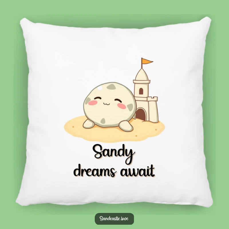 Funny Sand Dollar Pillow: Cozy Beach Relaxation Cushion, Comfy Gift