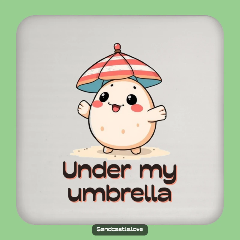 Funny Pufferfish Coaster: Playful Beach Umbrella Drink Protection, Cute Gift