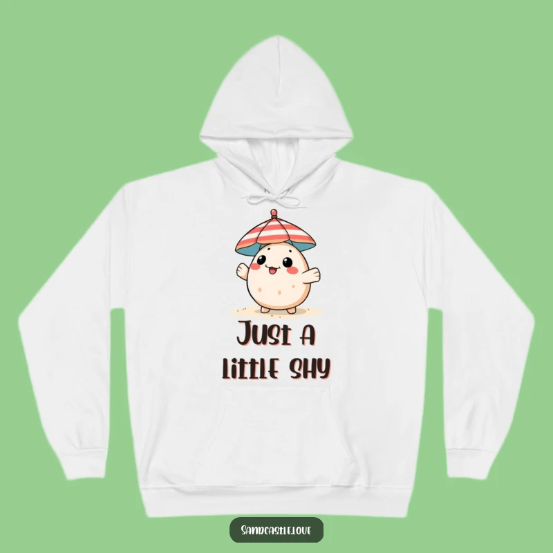 Funny Pufferfish Hoodie: Cozy Beach Umbrella Peek-a-Boo Fish, Warm Gift