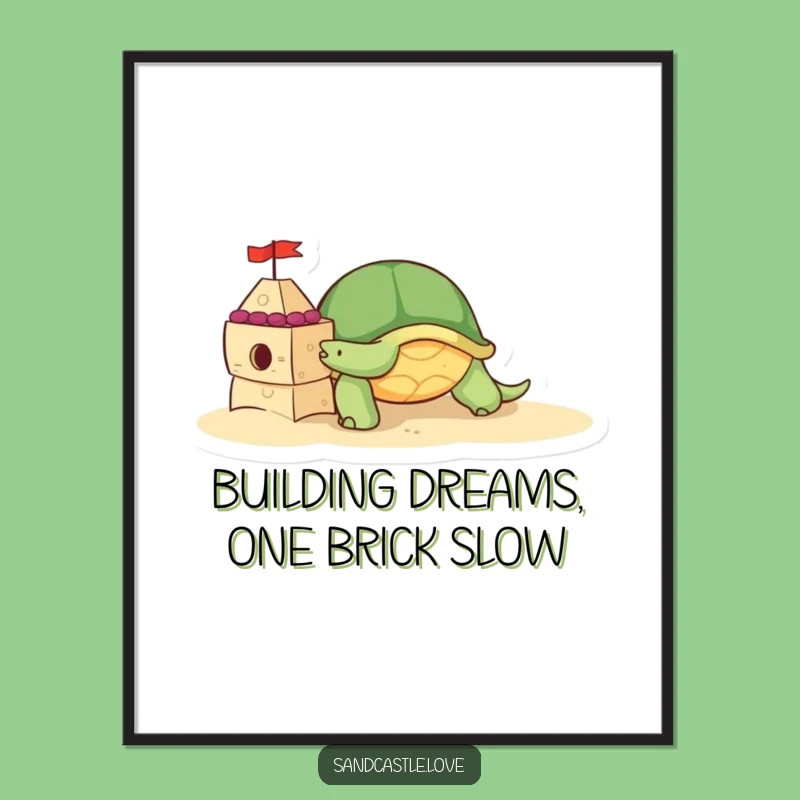 Charming Free Printable Turtle Art - Cute Downloadable Decor Gift