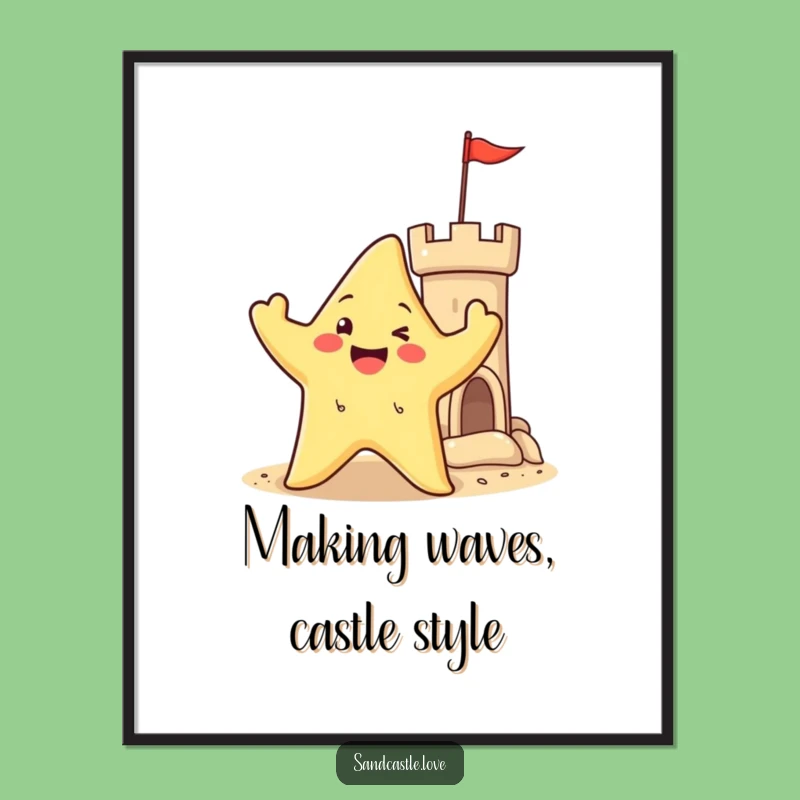 Fun Free Printable Starfish Art - Beachy Downloadable Decor Gift