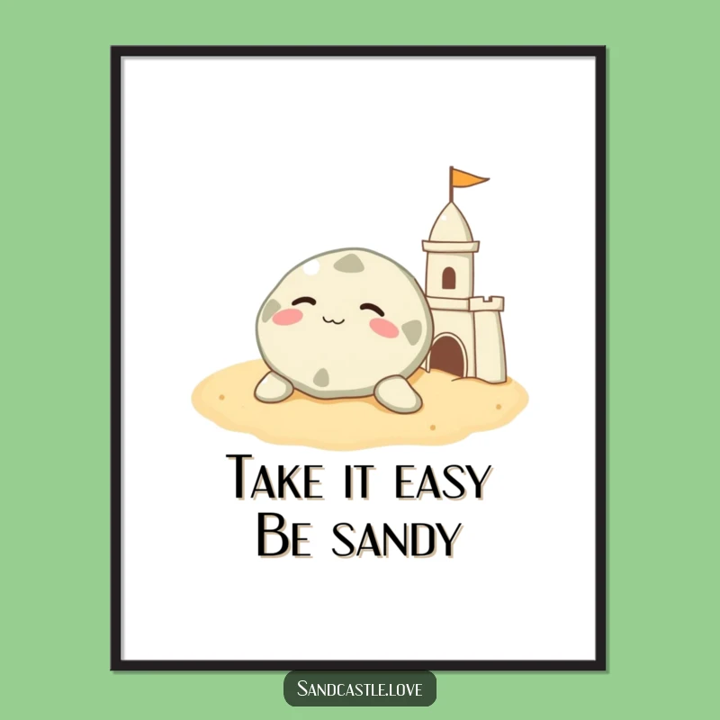 Calm Free Printable Wall Art: Sand Dollar Serenity - Relaxing Downloadable Decor