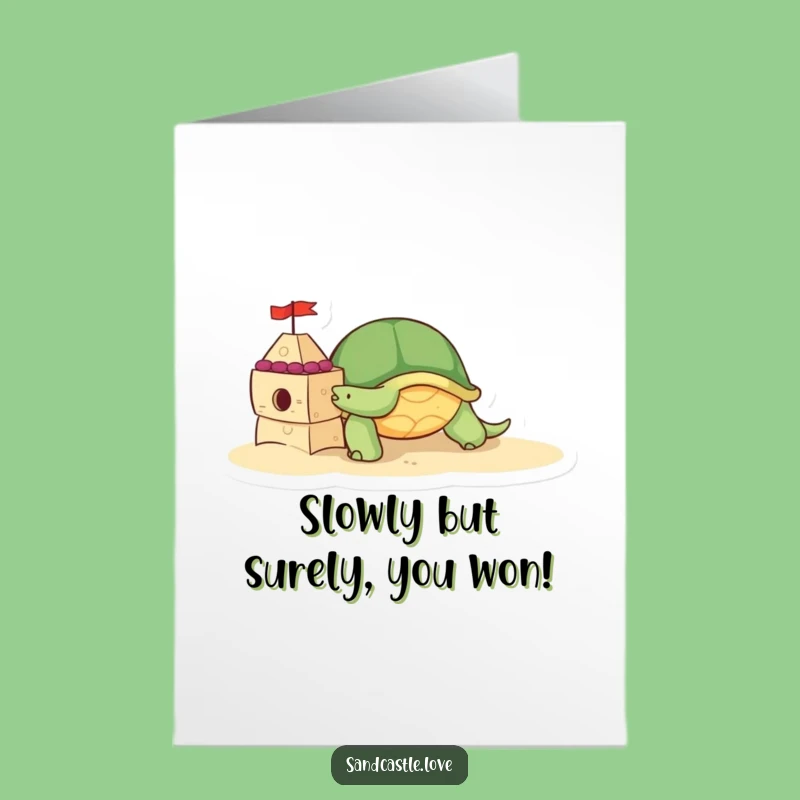 Adorable Free Printable Turtle Congrats Card - Progress Downloadable Gift