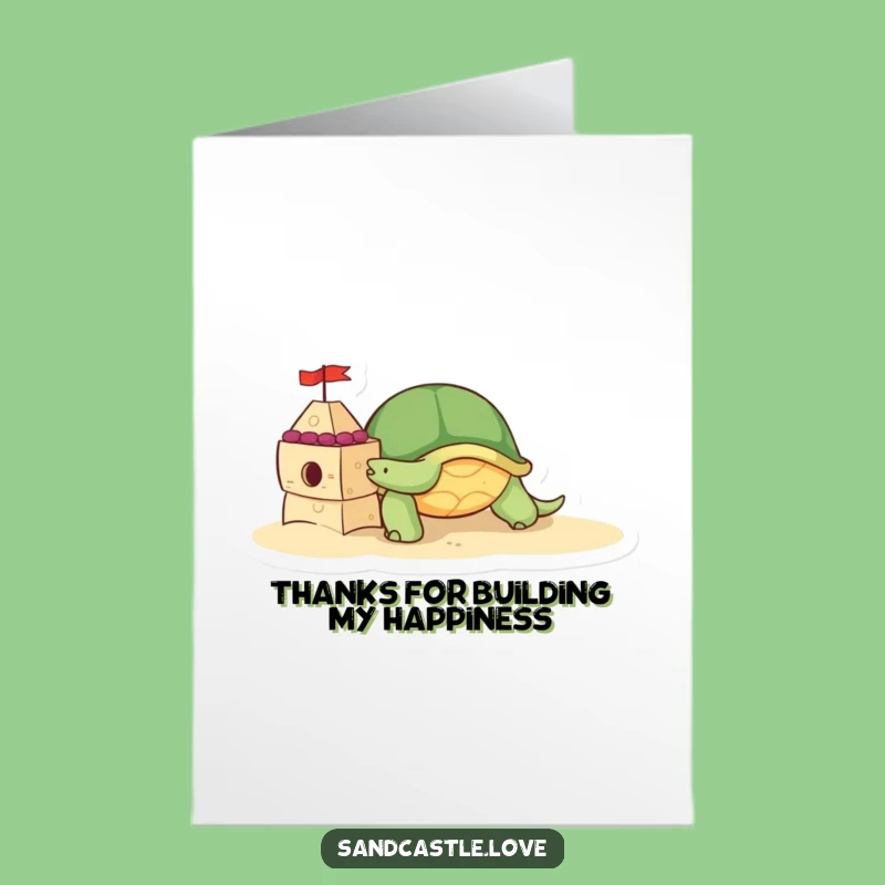 Sweet Free Printable Turtle Thank You Card - Thoughtful Downloadable Gift