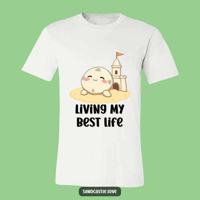 Funny Sand Dollar T-Shirt: Relaxed Beach Character Design, Chill Gift